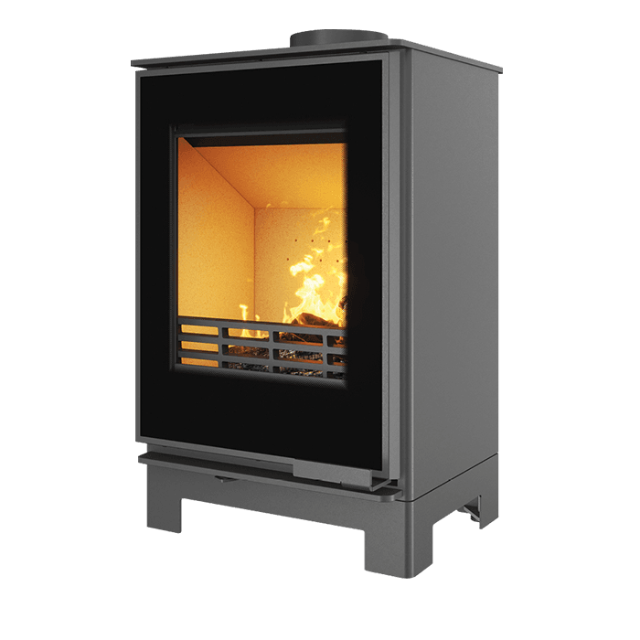 Piec wolnostojący KAWMET HARITA S15v Basic Decor ECO. Zdjęcia 3D