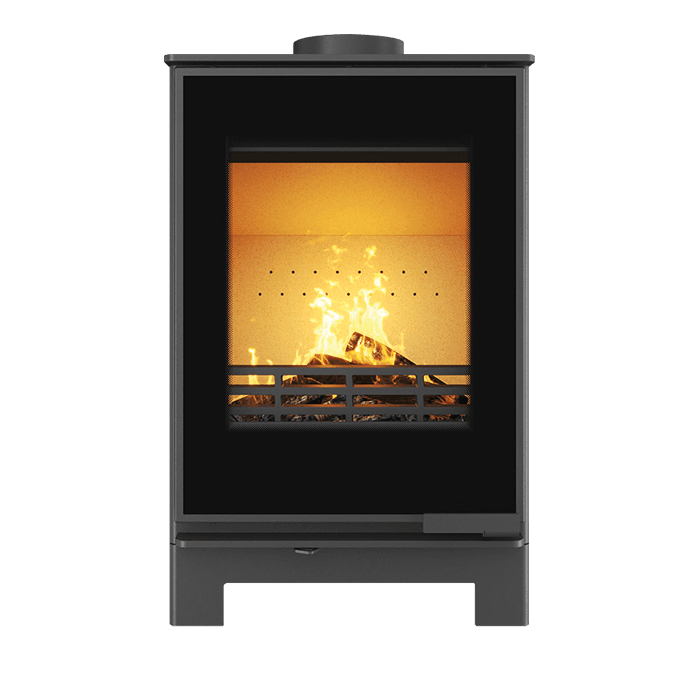 Piec wolnostojący KAWMET HARITA S15v Basic Decor ECO. Zdjęcia 3D