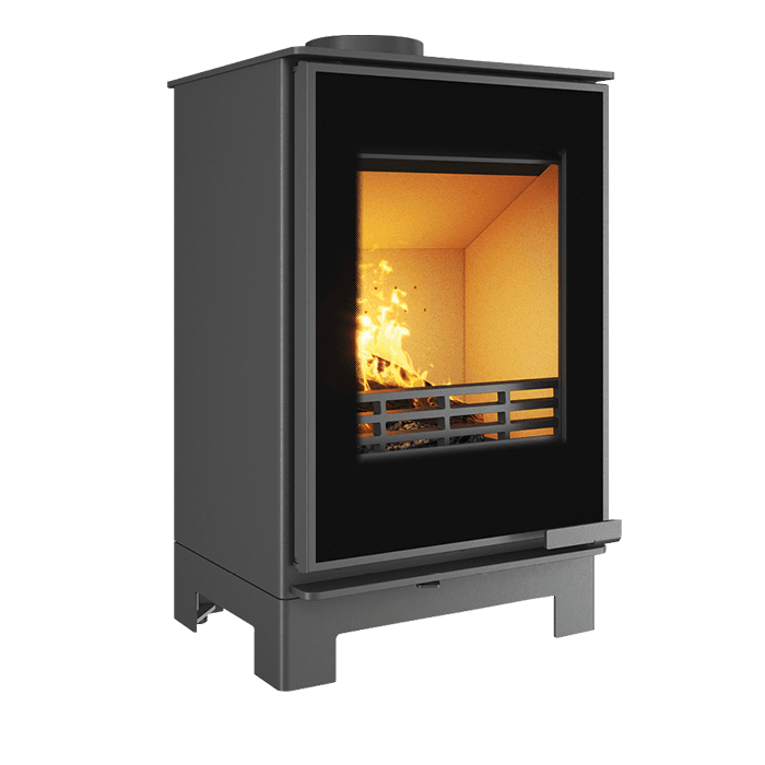Piec wolnostojący KAWMET HARITA S15v Basic Decor ECO. Zdjęcia 3D