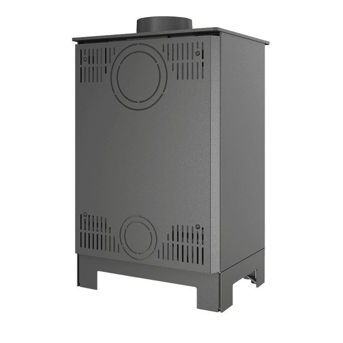 Piec wolnostojący KAWMET HARITA S15v Basic Decor ECO. Zdjęcia 3D