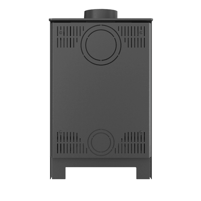 Piec wolnostojący KAWMET HARITA S15v Basic Decor ECO. Zdjęcia 3D