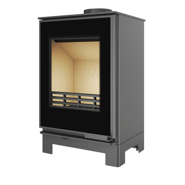 Piec wolnostojący KAWMET HARITA S15v Basic Decor ECO. Zdjęcia 3D