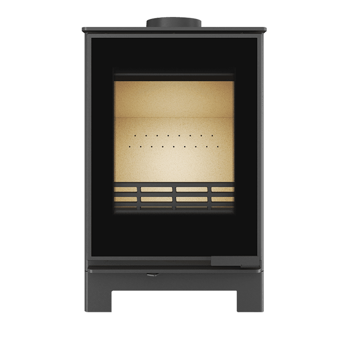 Piec wolnostojący KAWMET HARITA S15v Basic Decor ECO. Zdjęcia 3D