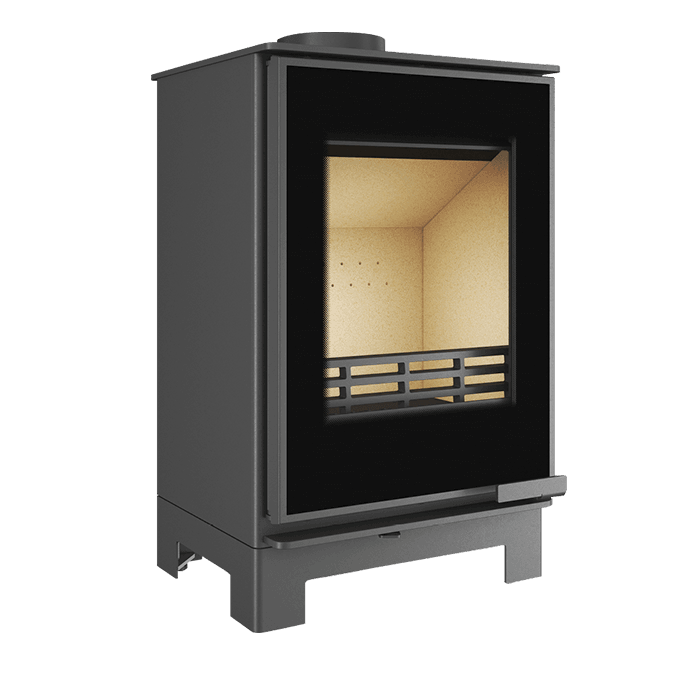 Piec wolnostojący KAWMET HARITA S15v Basic Decor ECO. Zdjęcia 3D