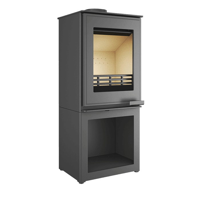 Piec wolnostojący KAWMET HARITA S15v S-Box ECO. Zdjęcia 3D