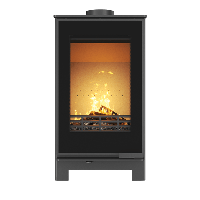 Piec wolnostojący KAWMET VENUS S16 Basic Decor ECO. Zdjęcia 3D