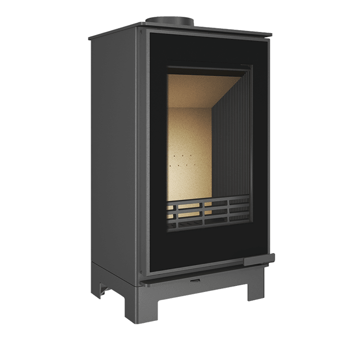 Piec wolnostojący KAWMET VENUS S16 Basic Decor ECO. Zdjęcia 3D
