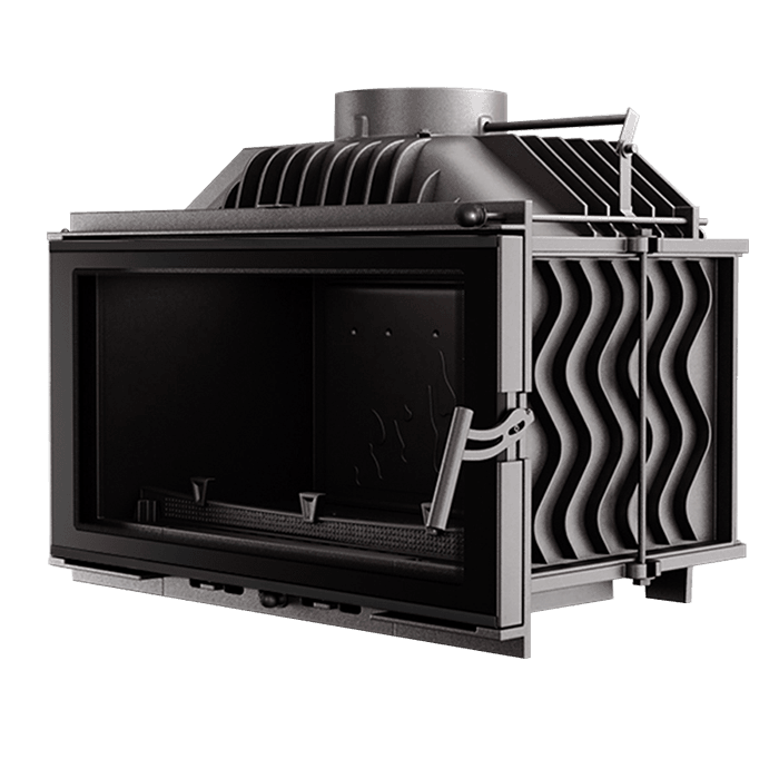 Fireplace insert KAWMET W16 BLACK (9,4 kW) ECO. Photo 3D