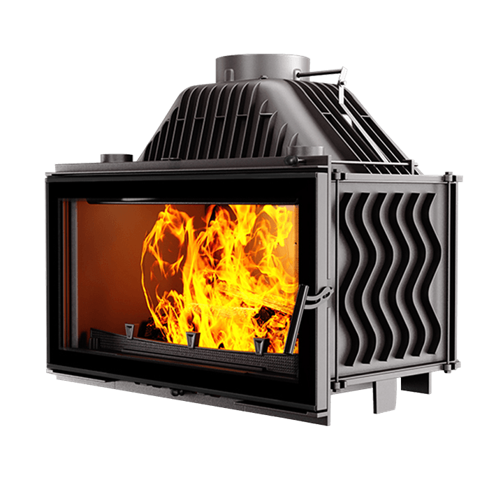 Fireplace insert KAWMET W16 BLACK (13,5 kW) ECO. Photo 3D