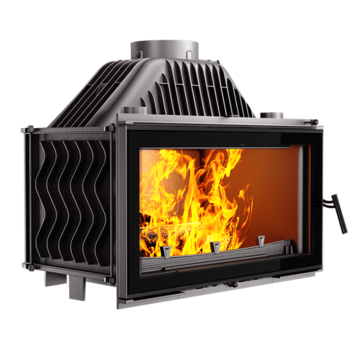 Fireplace insert KAWMET W16 BLACK (13,5 kW) ECO. Photo 3D