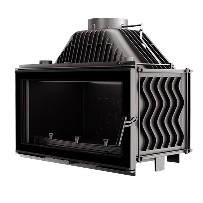 Fireplace insert KAWMET W16 BLACK (13,5 kW) ECO. Photo 3D