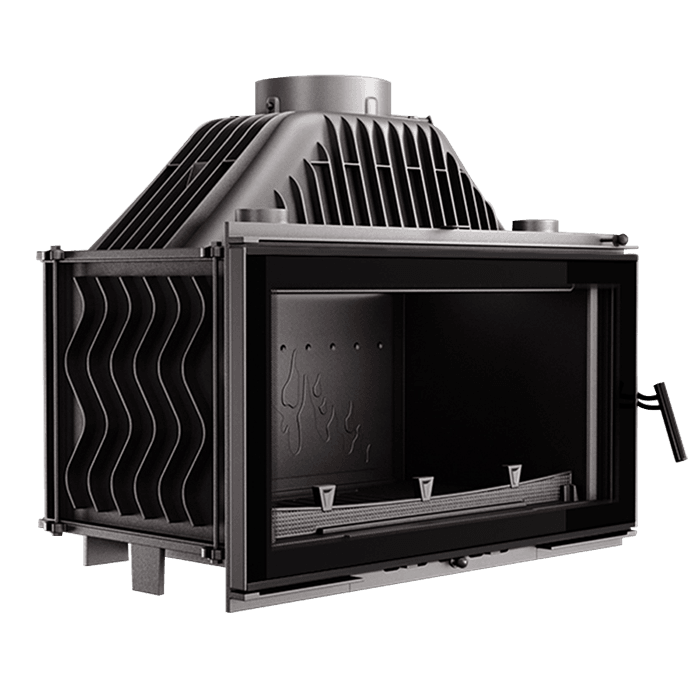 Fireplace insert KAWMET W16 BLACK (13,5 kW) ECO. Photo 3D