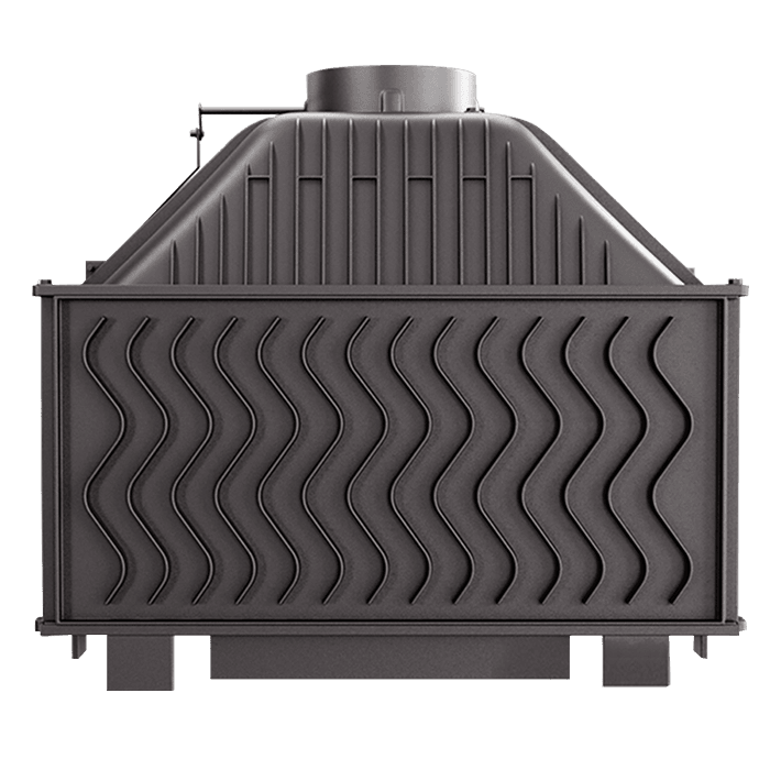 Fireplace insert KAWMET W16 BLACK (13,5 kW) ECO. Photo 3D