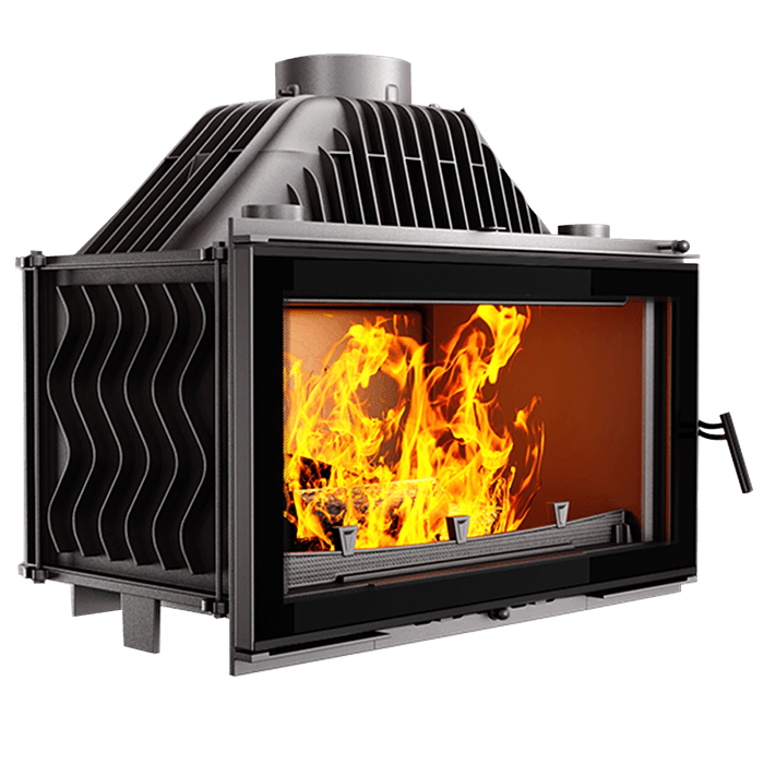 Fireplace insert KAWMET W16 BLACK (16,3 kW) ECO. Photo 3D