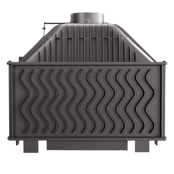 Fireplace insert KAWMET W16 BLACK (16,3 kW) ECO. Photo 3D