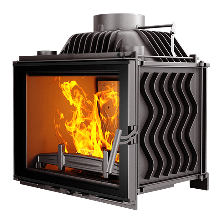 Fireplace insert KAWMET W17 BLACK Decor (12,3 kW) ECO. Photo 3D