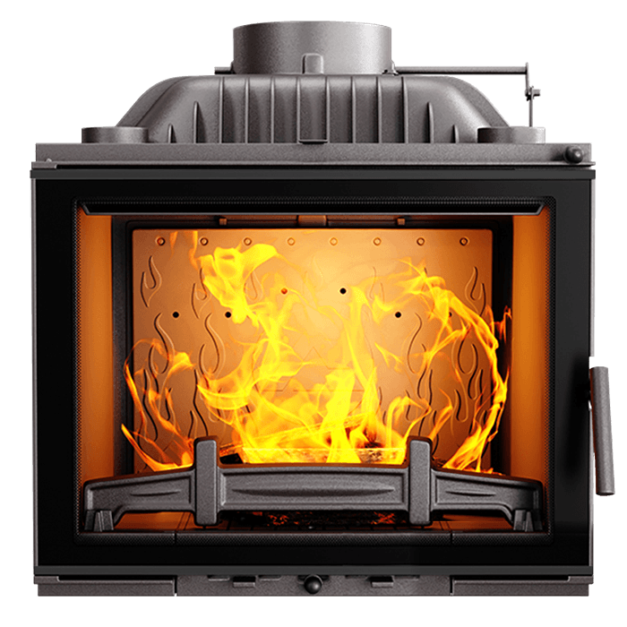 Fireplace insert KAWMET W17 BLACK Decor (12,3 kW) ECO. Photo 3D