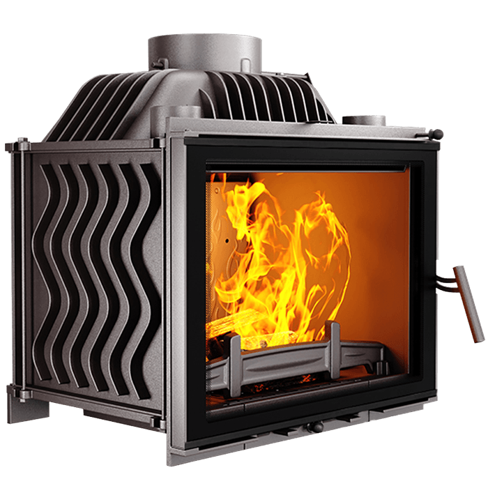 Fireplace insert KAWMET W17 BLACK Decor (12,3 kW) ECO. Photo 3D