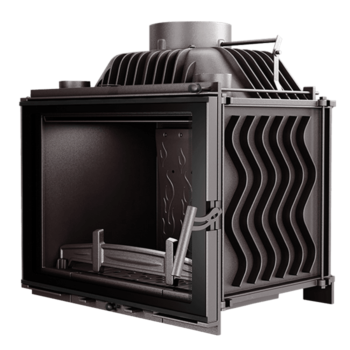 Fireplace insert KAWMET W17 BLACK Decor (12,3 kW) ECO. Photo 3D