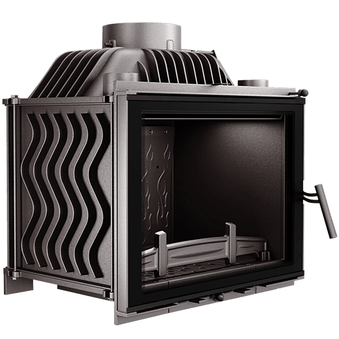 Fireplace insert KAWMET W17 BLACK Decor (12,3 kW) ECO. Photo 3D