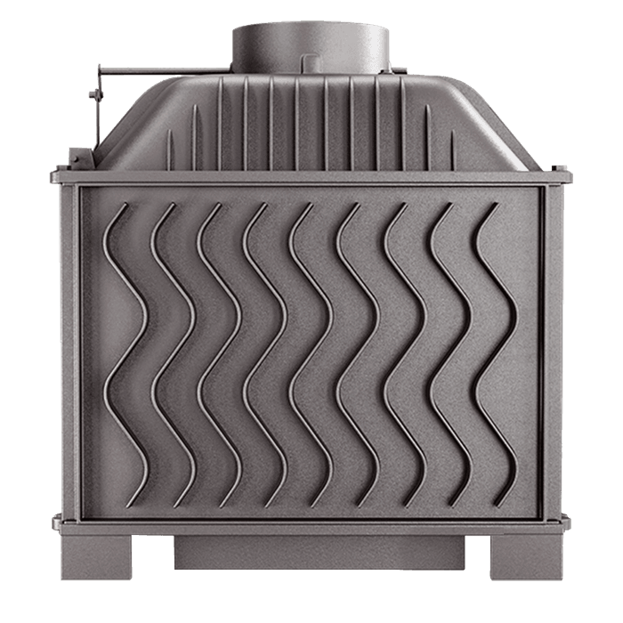 Fireplace insert KAWMET W17 BLACK Decor (12,3 kW) ECO. Photo 3D