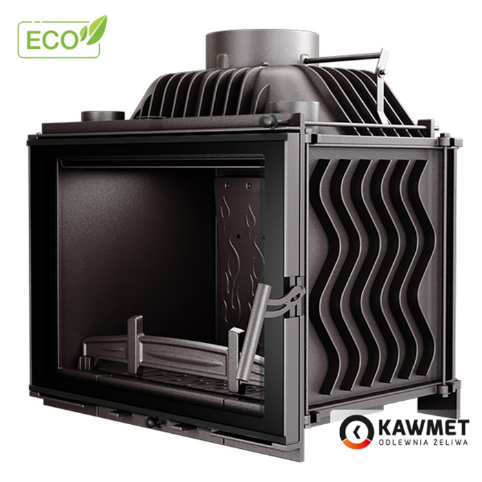 Fireplace insert KAWMET W17 BLACK Decor (12,3 kW) ECO. Photo 4
