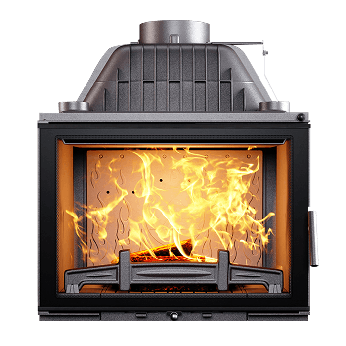 Fireplace insert KAWMET W17 BLACK Decor (16,1 kW) ECO. Photo 3D