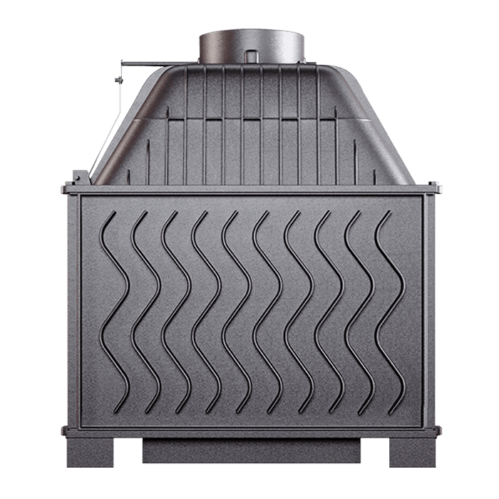 Fireplace insert KAWMET W17 BLACK Decor (16,1 kW) ECO. Photo 3D