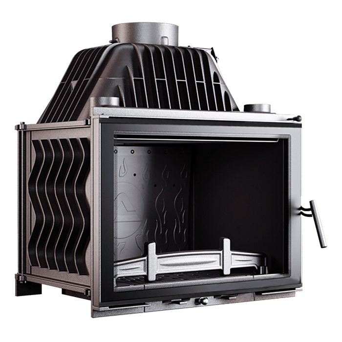 Fireplace insert KAWMET W17 BLACK Decor (16,1 kW) ECO. Photo 3D