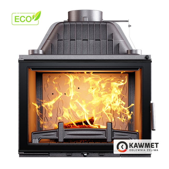 Fireplace insert KAWMET W17 BLACK Decor (16,1 kW) ECO