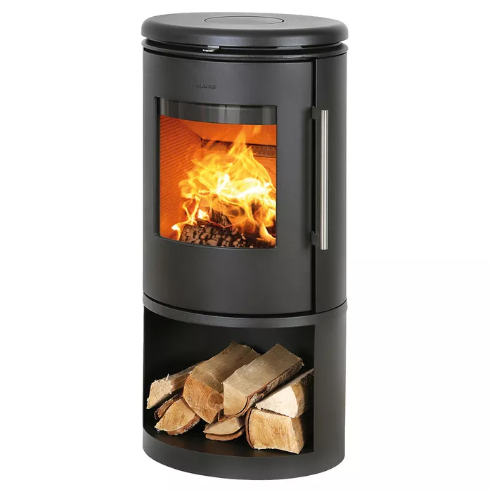 Cast Iron Stove Morso 6843 with wood storage box. Photo 2