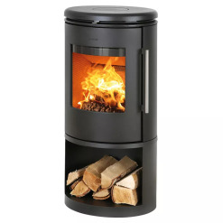 Cast Iron Stove Morso 6843 with wood storage box. Photo 2