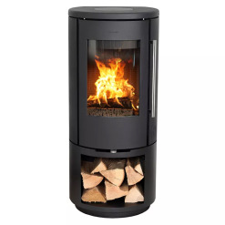 Cast Iron Stove Morso 7343 with wood storage box. Photo 2