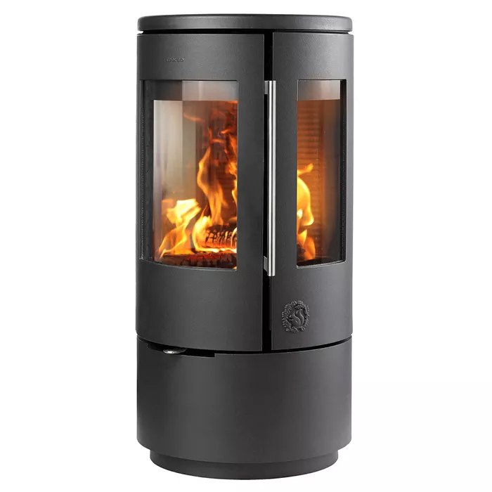Cast Iron Three Sided Stove Morso 7440 on Base