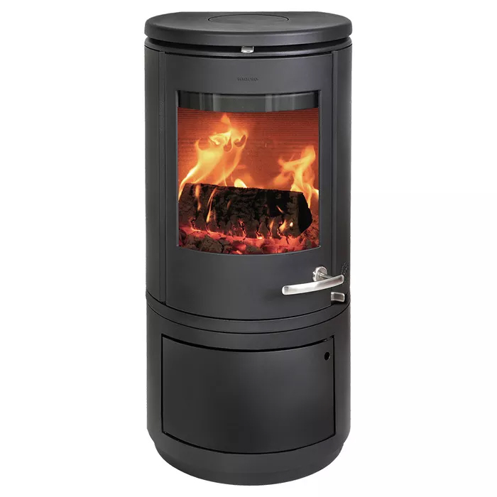 Cast iron stove Morso 7843 with wood storage box. Photo 3