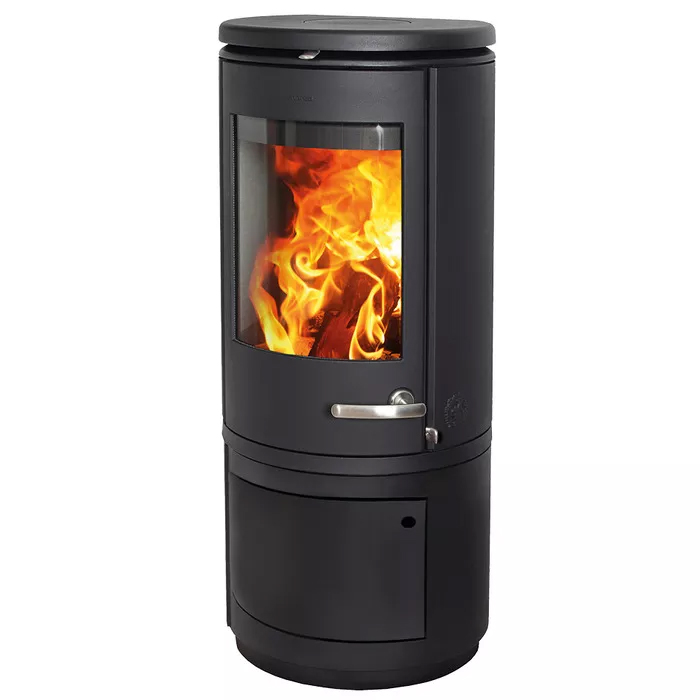 Cast iron stove Morso 7843 with wood storage box. Photo 2