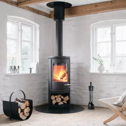 Cast iron stove Morso 7843 with wood storage box. Photo 4