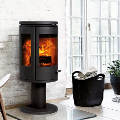 Cast Iron Three Sided Stove Morso 7948 on leg. Photo 4