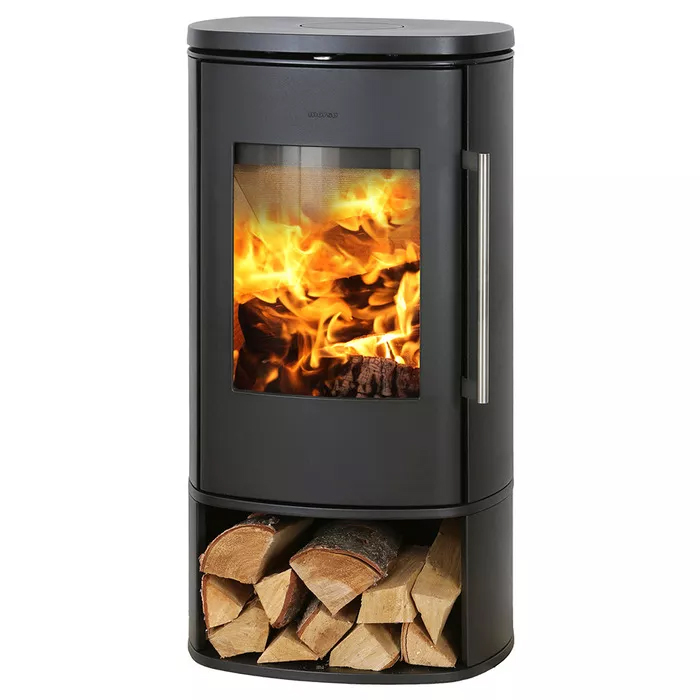 Cast iron stove Morso 8843 with wood storage box. Photo 2