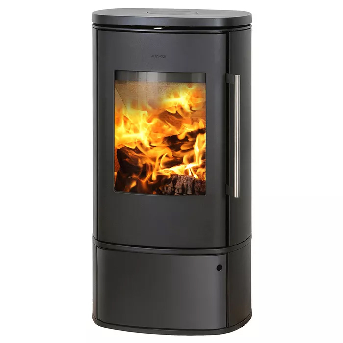 Cast iron stove Morso 8843 with wood storage box