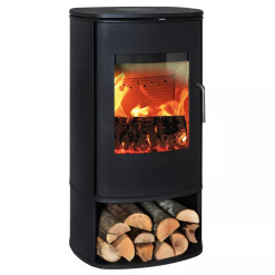 Cast iron stove Morso 8143 with wood storage box. Photo 2