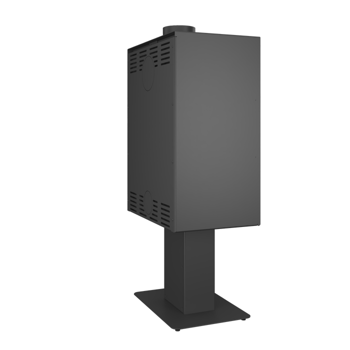 Piec wolnostojący SAVEN Lumi 60×82 ECO. Zdjęcia 3D