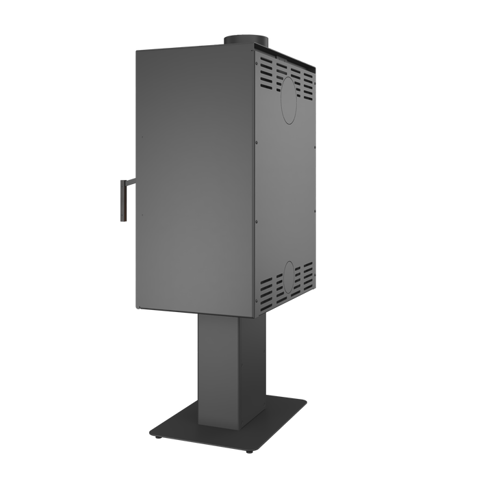 Piec wolnostojący SAVEN Lumi 60×82 ECO. Zdjęcia 3D