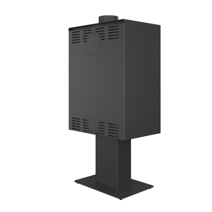 Piec wolnostojący SAVEN Lumi 60×82 ECO. Zdjęcia 3D