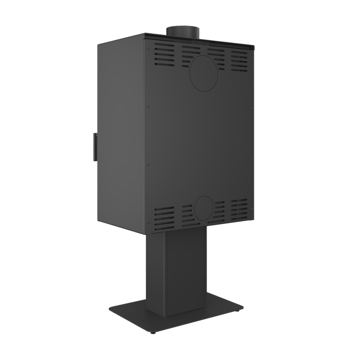 Piec wolnostojący SAVEN Lumi 60×82 ECO. Zdjęcia 3D