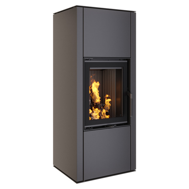 Piec wolnostojący SAVEN Vatra L 40x50 Black ECO. Zdjęcia 3
