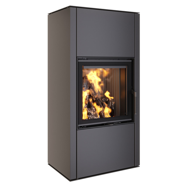 Fireplace stove SAVEN Vatra XL 50x50 Black ECO. Photo 3