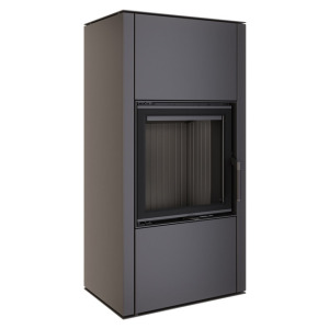 Fireplace stove SAVEN Vatra XL 50x50 Black ECO. Photo 6
