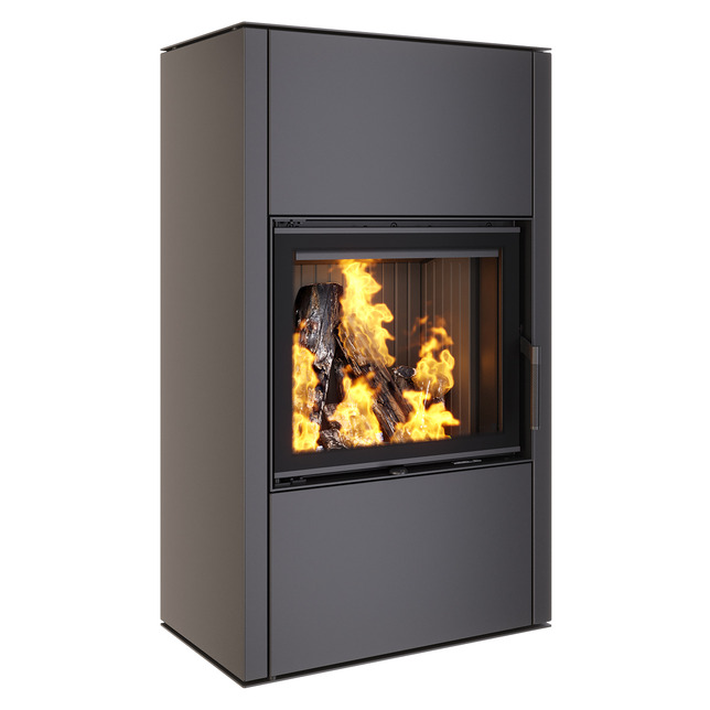 Piec wolnostojący SAVEN Vatra XXL 60x50 Black ECO. Zdjęcia 3