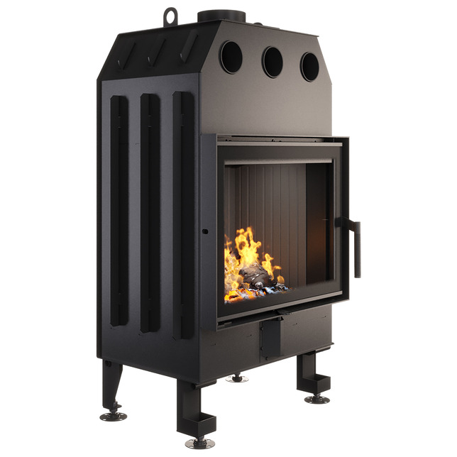 Fireplace insert SAVEN Energy 60x50 Black (14,5 kW) ECO. Photo 2